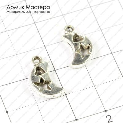 F-Pod-s-000253 - подвеска, под серебро, 10х16мм