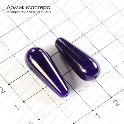 K-Bus-000611 - агат, пара бусин, тонирован, 24х9мм и 24х10мм