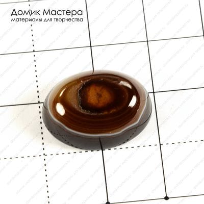 K-K-001303 - агат "око", кабошон, 20х15х8мм
