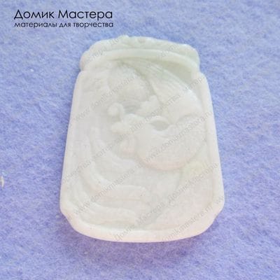 K-Kul-000210 - подвеска резная, кварцит, 50х38мм