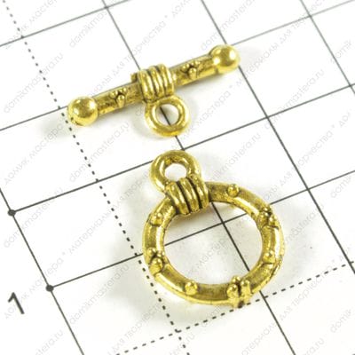 F-Zam-000033 - тогл, под золото, 19х14(20)мм