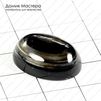 K-K-001065 - агат, "око", кабошон, 20х15х7мм
