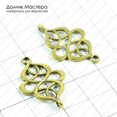 F-Kon-000090 - коннектор, 27х18мм, под бронзу