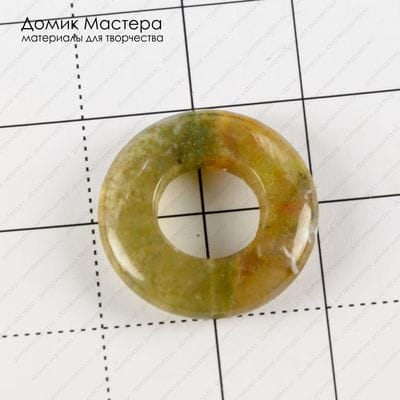 K-Bus-000788 - агат индийский, бусина, натуральный камень, 20х5мм