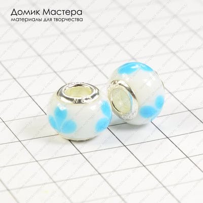 Bu-St-000070 - бусина, стекло. на европейский браслет