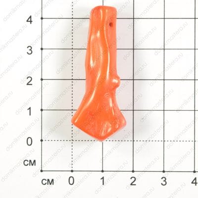 K-Kul-000104 - коралл - подвеска - тонирован - 45х18мм