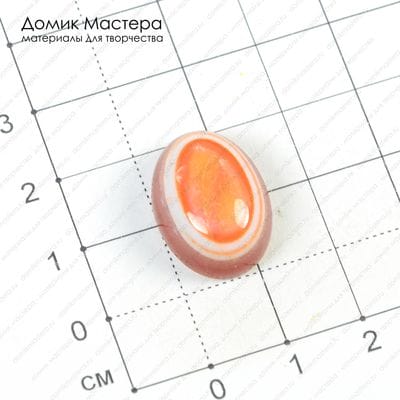 K-K-000763 - агат, кабошон, око, 19х15х8мм