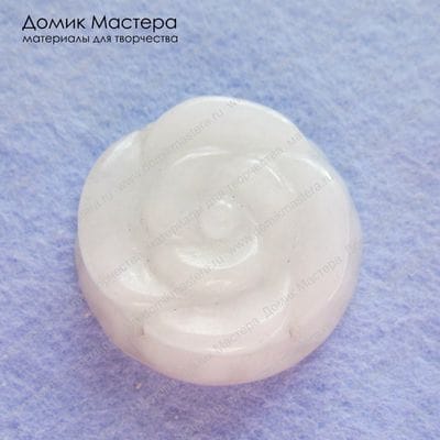 K-Kul-000208 - кварц, подвеска, резной цветок, 38х10мм