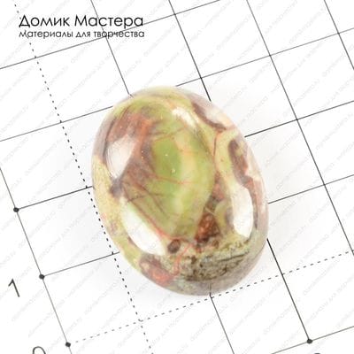 K-K-000984 - яшма, кабошон, 30х22х7мм