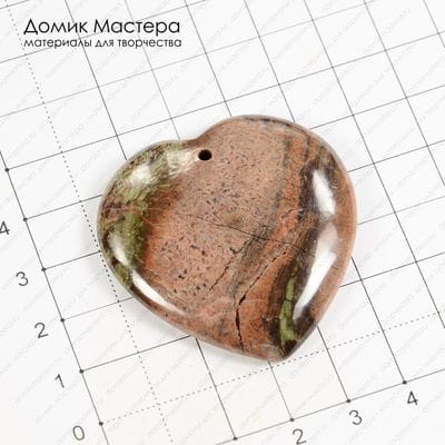 K-Kul-000478 - яшма, подвеска, 45х44х6мм