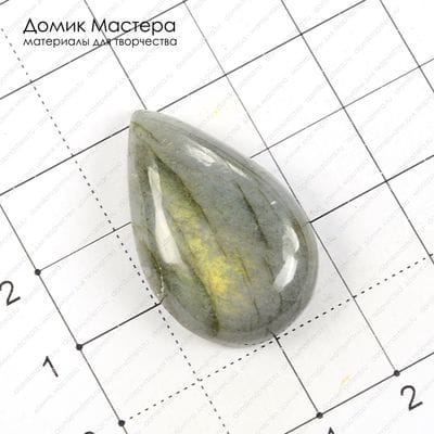 K-K-000700 - спектролит, кабошон, 30х19х7мм