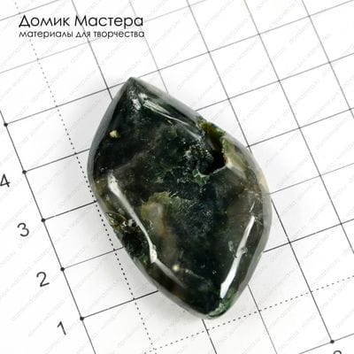 K-K-000572 - агат индийский, кабошон, 49х29х9мм