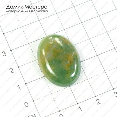 K-K-000541 - агат индийский, кабошон, 29х21х6мм