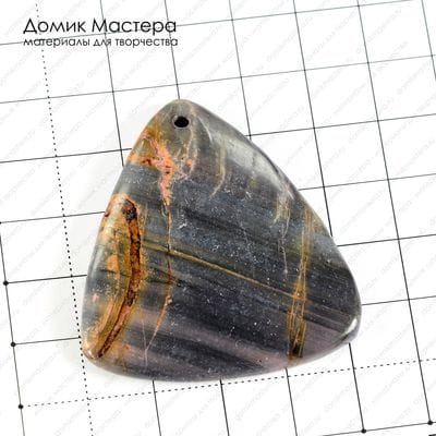 K-Kul-000568 - яшма, подвеска, 46х42х5мм