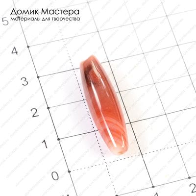 K-Bus-000540 - агат, бусина, тонирован, 29х8мм