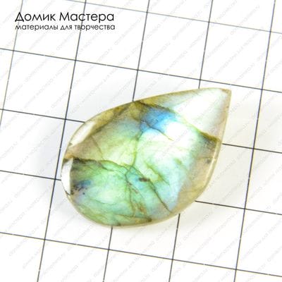 K-K-000223 - спектролит, кабошон, 30х19х5мм
