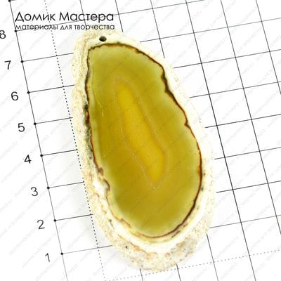 K-Kul-000569 - агат, подвеска, 78х32х5мм