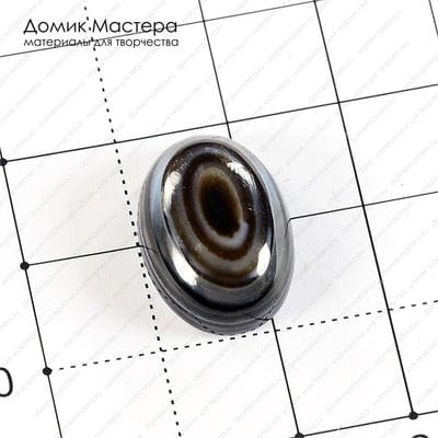 K-K-001118 - агат, кабошон, 18х13х6 мм