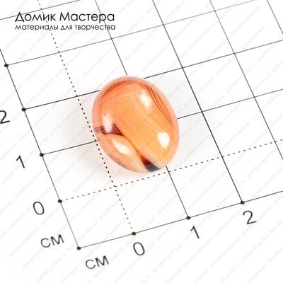 K-K-001030 - агат, кабошон, 20х14х5 мм