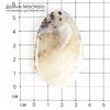K-Kul-000740 - агат с включениями и друзой, подвеска, науральный камень, 57х36х7мм