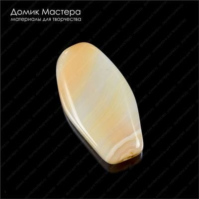 K-Bus-000782 - агат, бусина, натуральный камень, 31х15х6мм