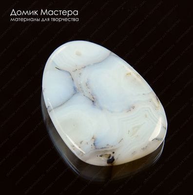 K-Kul-000499 - агат моховой, подвеска, 40х29х4мм