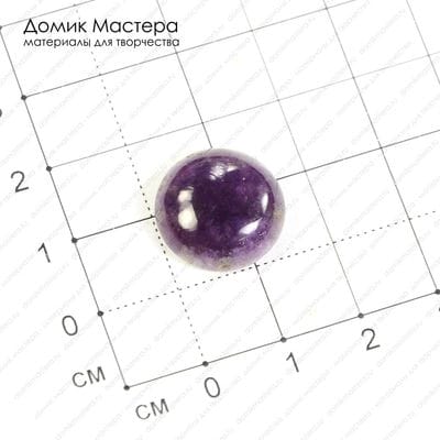 K-K-000615 - аметист, кабошон, 16х6мм