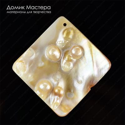 K-Kul-000485 - перламутр, подвеска,  45х45мм