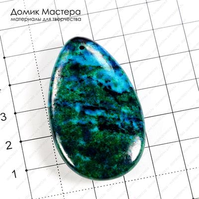 K-Kul-000573 - ювелирный пластик, подвеска, 50х30х8мм