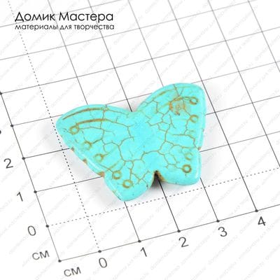 K-Bus-000618 - говлит, тонирован, бусина, 38х28мм
