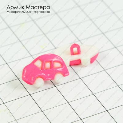 F-Pug-000008 - пуговица, 11х17мм, машинка, темно-розовый