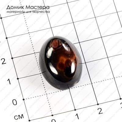 K-K-001116 - агат, кабошон, 25х18х10 мм