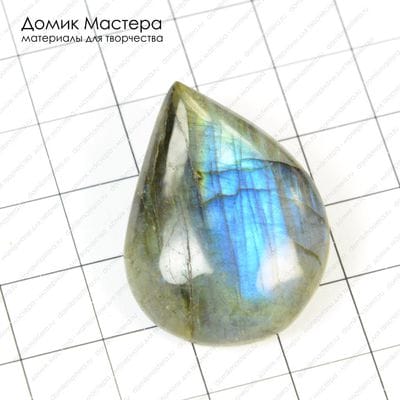 K-K-000234 - спектролит, кабошон, 33х25х5мм