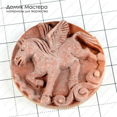 K-Kul-000587 - яшма резная, подвеска, 48х8мм