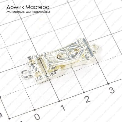 F-Zam-000055 - замок магнитный, стразы стекло, на 1 нить