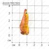 K-Kul-000732 - кристалл кварца, титановое напыление, подвеска, 35х14х7мм