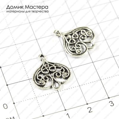 F-Kon-000085 - коннектор, под серебро, 20х18мм