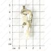 F-Pod-s-000133 - подвеска - перламутр - 45х25мм
