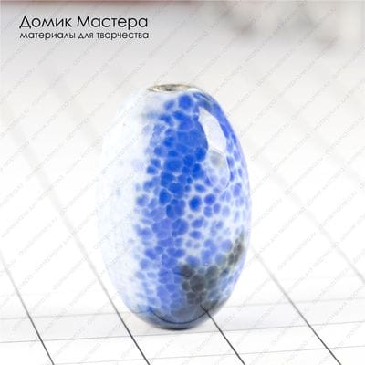 K-Bus-000803 - агат,  бусина, тонирована, 27х17мм