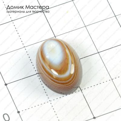 K-K-000764 - агат, око, кабошон, 18х13х9мм