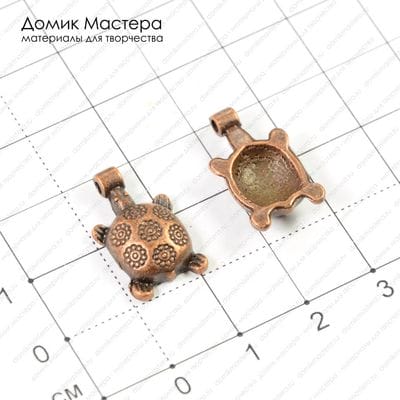 F-Pod-m-000011 - подвеска, под медь, 19х11мм