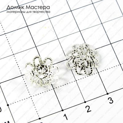 F-Shap-000024 - шапочка для бусин, 15мм