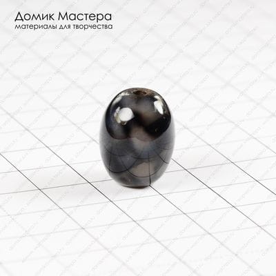K-Bus-000616 - агат, бусина, тонирован, 18х14мм
