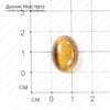 K-K-000488 - тигровый глаз, кабошон, 18х13х6мм