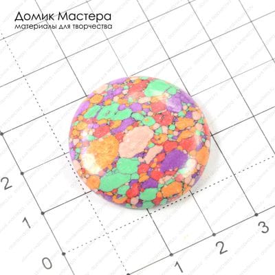 K-K-000483 - кабошон, ювелирный пластик, 30х6мм