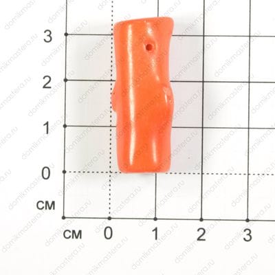 K-Kul-000095 - коралл - подвеска - тонирован - 33х14мм