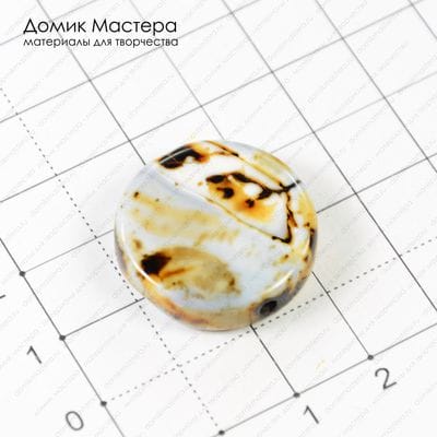 K-Bus-000499 - агат, бусина, тонирован, 23х6мм
