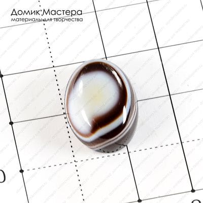 K-K-001120 - агат, кабошон, 18х13х7 мм