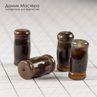K-Bus-000780 - агат, комплект бусин, 17х8мм