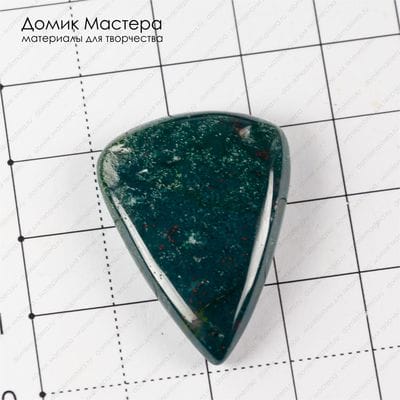 K-K-001446 - агат индийский, кабошон, натуральный камень, 32х25х5мм